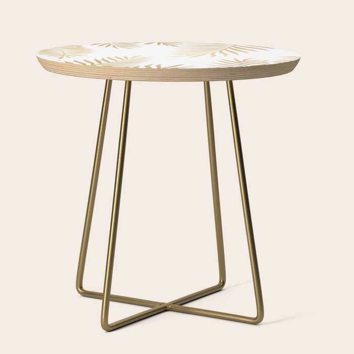 Gold palm leaves Side Table Gallery Image 1
