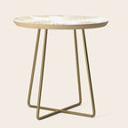 Gold palm leaves Side Table Gallery Image 1