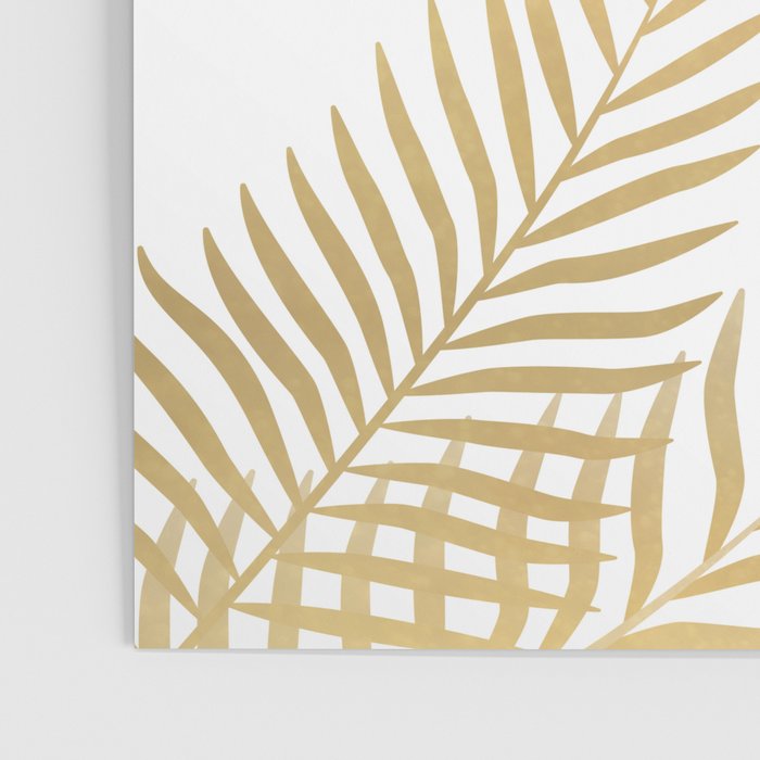 Gold palm leaves Poster Gallery Image 3