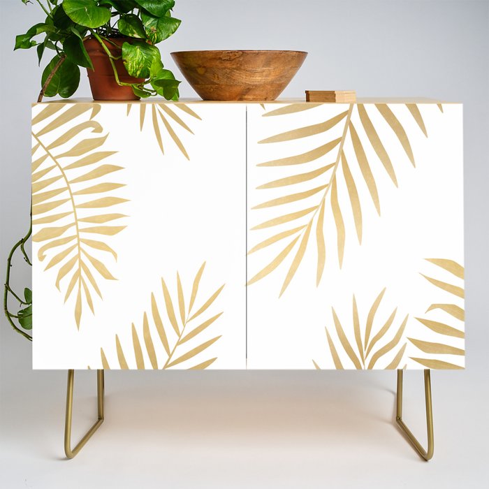 Gold palm leaves Credenza Gallery Image 1