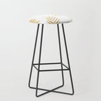 Gold palm leaves Stool Gallery Image 1
