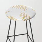 Gold palm leaves Stool Gallery Image 2