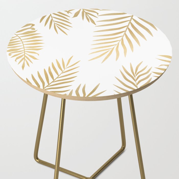 Gold palm leaves Side Table Gallery Image 2