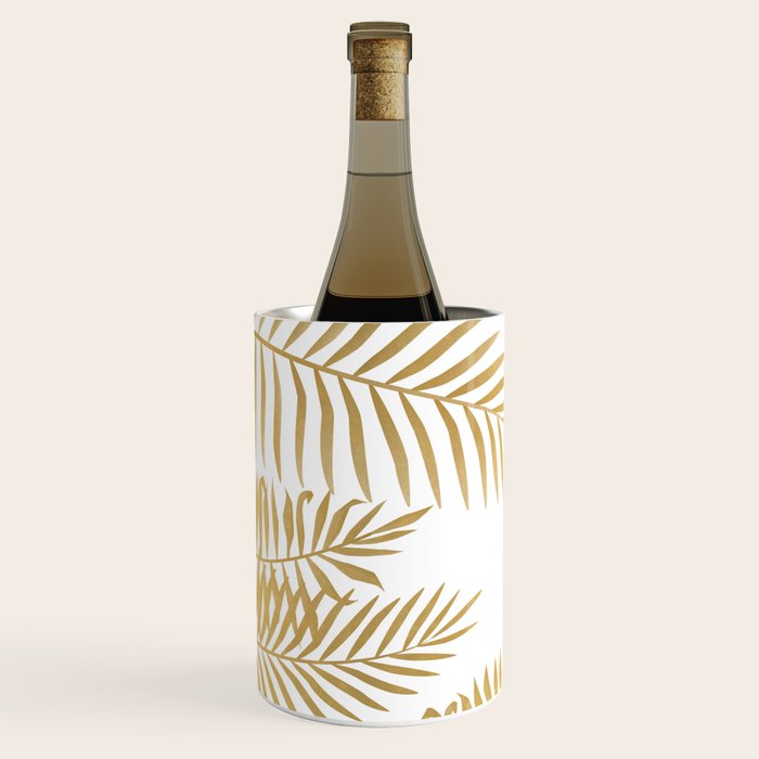 Gold palm leaves Wine Chiller Gallery Image 2