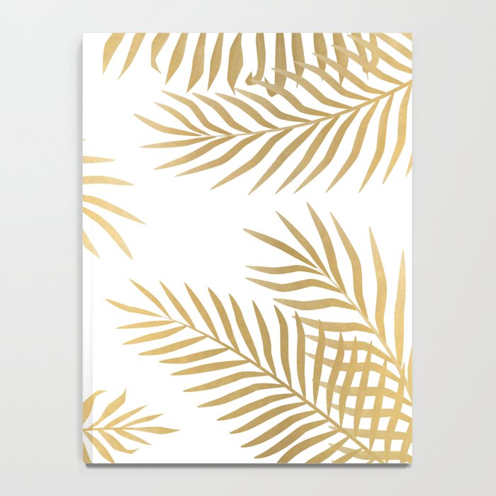 Gold palm leaves Notebook Gallery Image 4