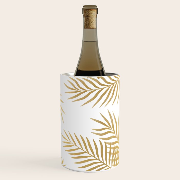 Gold palm leaves Wine Chiller Gallery Image 3