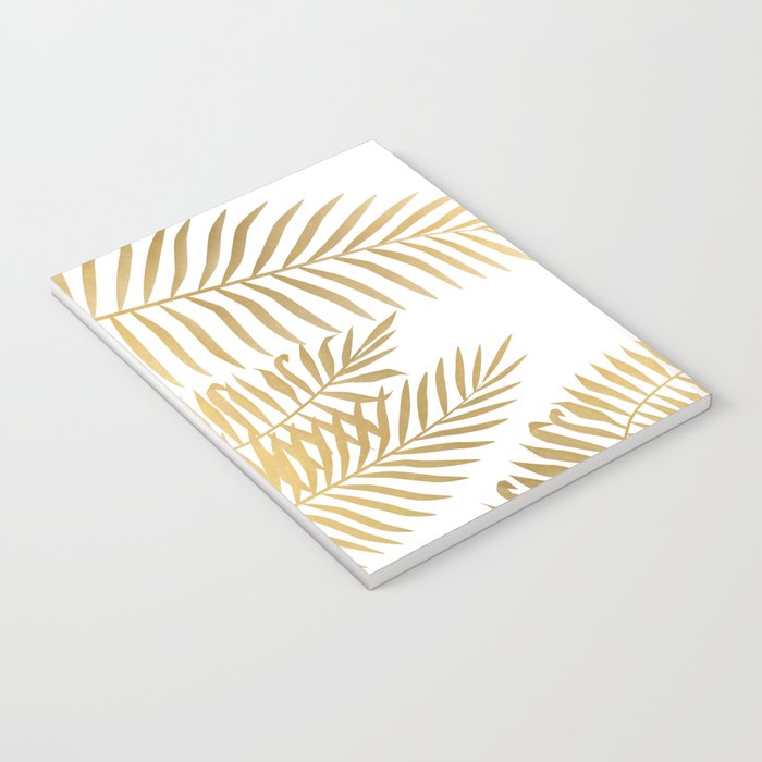 Gold palm leaves Notebook Gallery Image 3