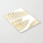 Gold palm leaves Notebook Gallery Image 3