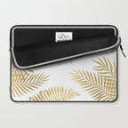 Gold palm leaves Laptop Sleeve Gallery Image 2