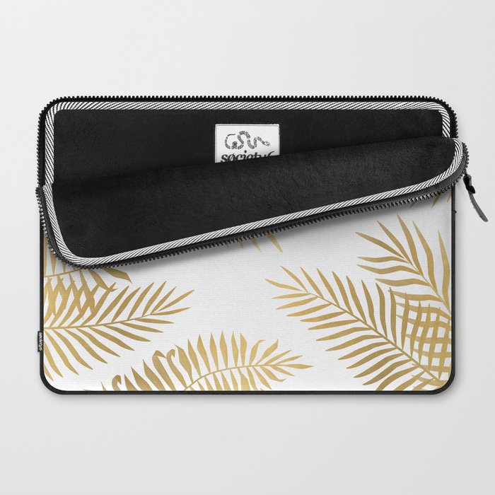 Gold palm leaves Laptop Sleeve Gallery Image 2