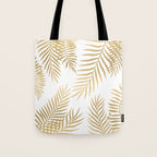 Gold palm leaves Tote Bag Gallery Image 1