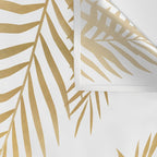 Gold palm leaves Wall Tapestry Gallery Image 3