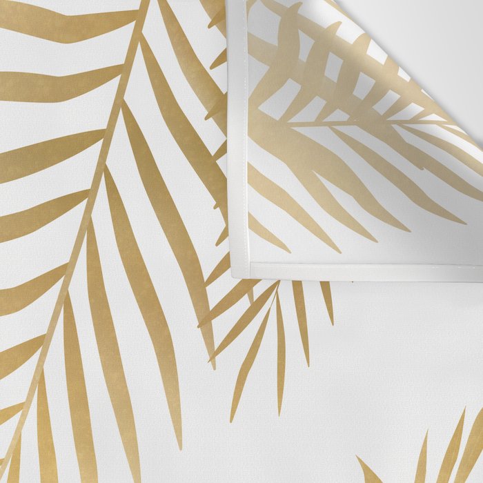 Gold palm leaves Wall Tapestry Gallery Image 3