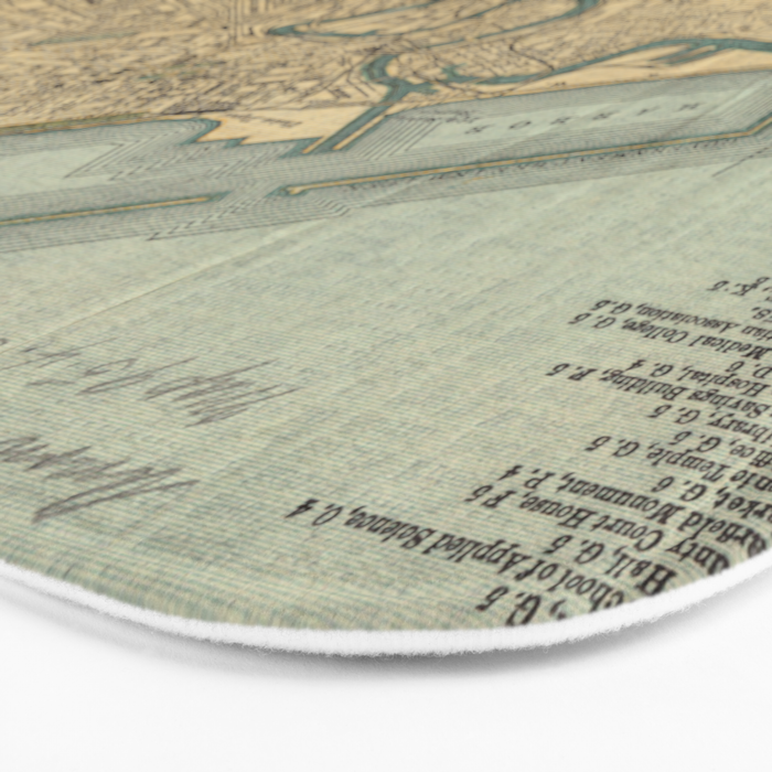 Vintage Map of Cleveland OH (1894) Bath Mat Gallery Image 3