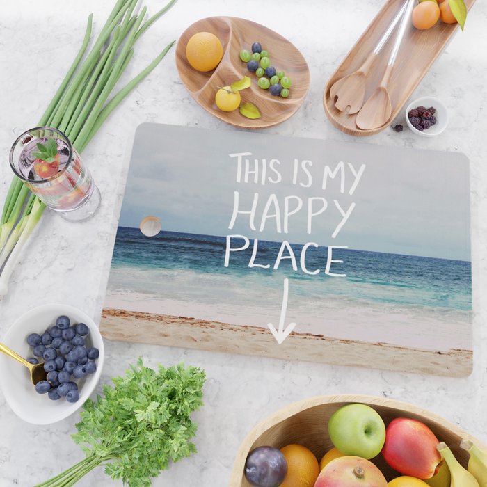 My Happy Place (Beach) Cutting Board Gallery Image 2