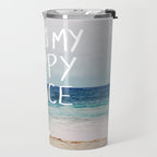 My Happy Place (Beach) Travel Mug Gallery Image 2