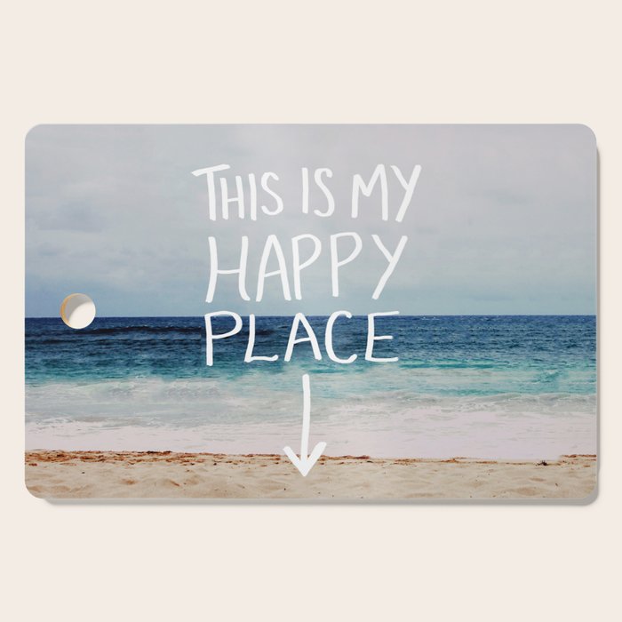My Happy Place (Beach) Cutting Board Gallery Image 1