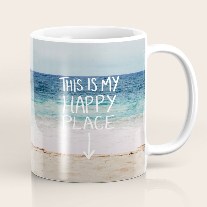 My Happy Place (Beach) Coffee Mug Gallery Image 1