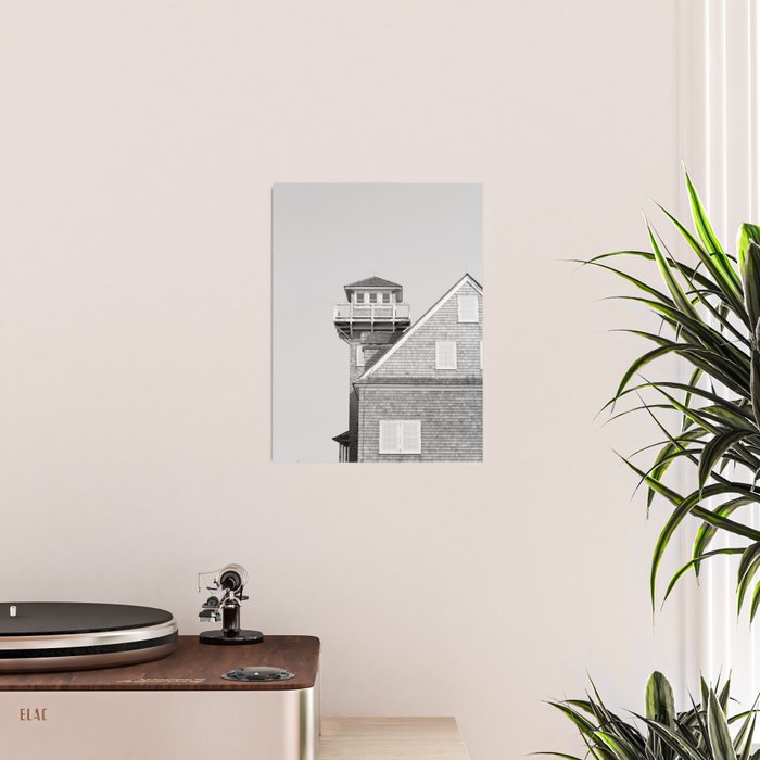 The Beach House (Black and White) X Outer Banks Photography Poster Gallery Image 2