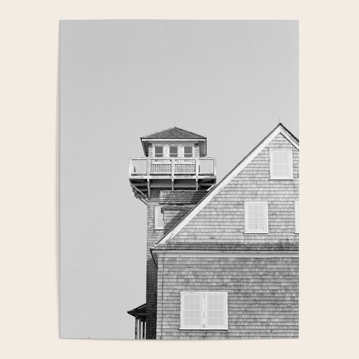 The Beach House (Black and White) X Outer Banks Photography Poster Gallery Image 4