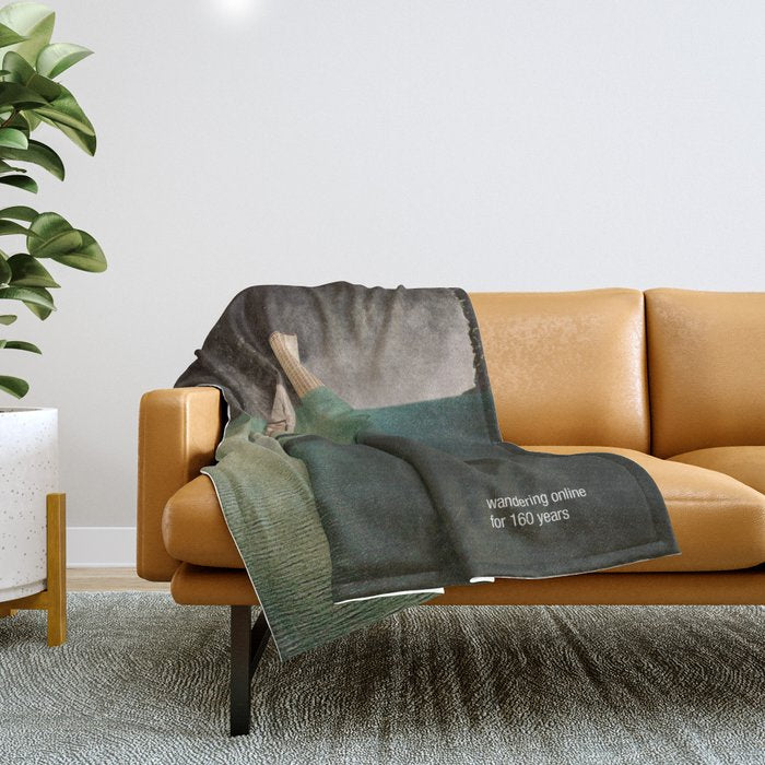 Wandering Online for 160 Years Throw Blanket Gallery Image 1