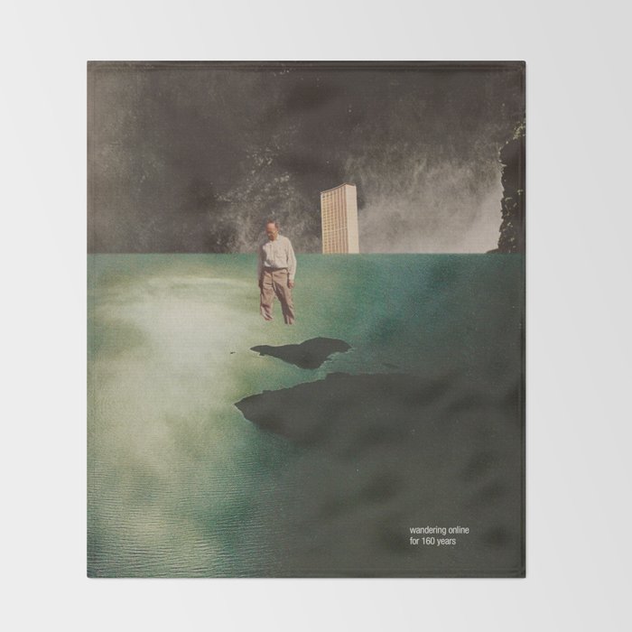 Wandering Online for 160 Years Throw Blanket Gallery Image 2