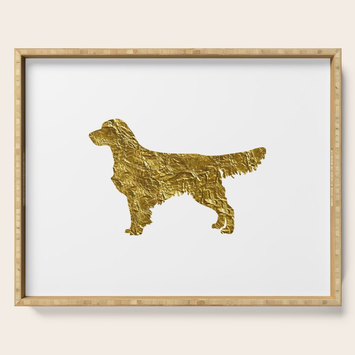 Golden retriever Serving Tray Gallery Image 1