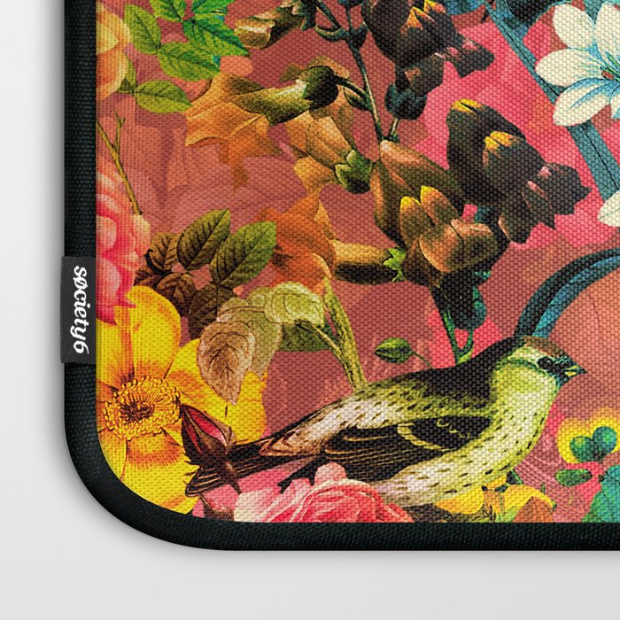 Floral and Birds II Laptop Sleeve Gallery Image 3