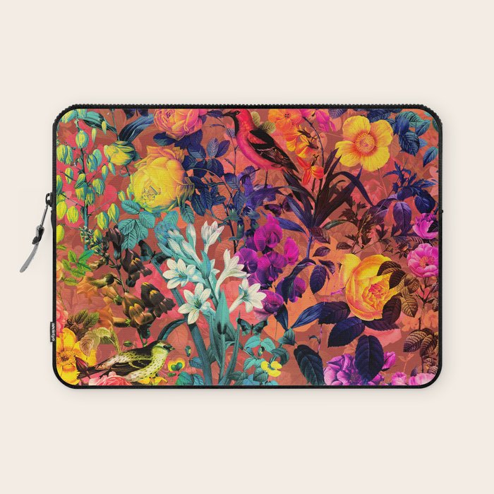 Floral and Birds II Laptop Sleeve Gallery Image 1