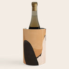 Minimal Abstract Art Sunset Girl 4 Wine Chiller Gallery Image 2