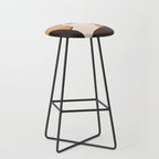 Minimal Abstract Art Sunset Girl 4 Stool Gallery Image 1