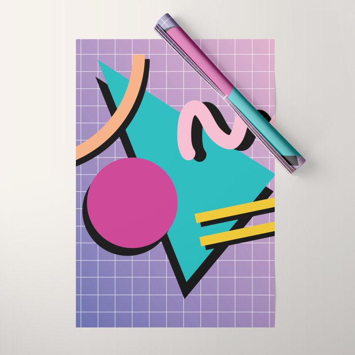 Memphis Pattern 10 - 90s - Retro Wrapping Paper Gallery Image 1