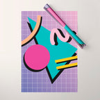 Memphis Pattern 10 - 90s - Retro Wrapping Paper Gallery Image 1