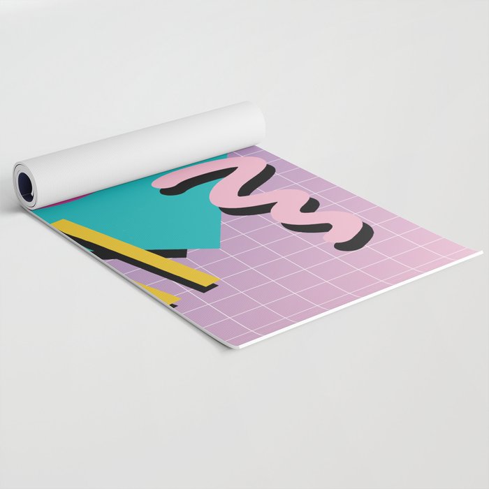 Memphis Pattern 10 - 90s - Retro Yoga Mat Gallery Image 2