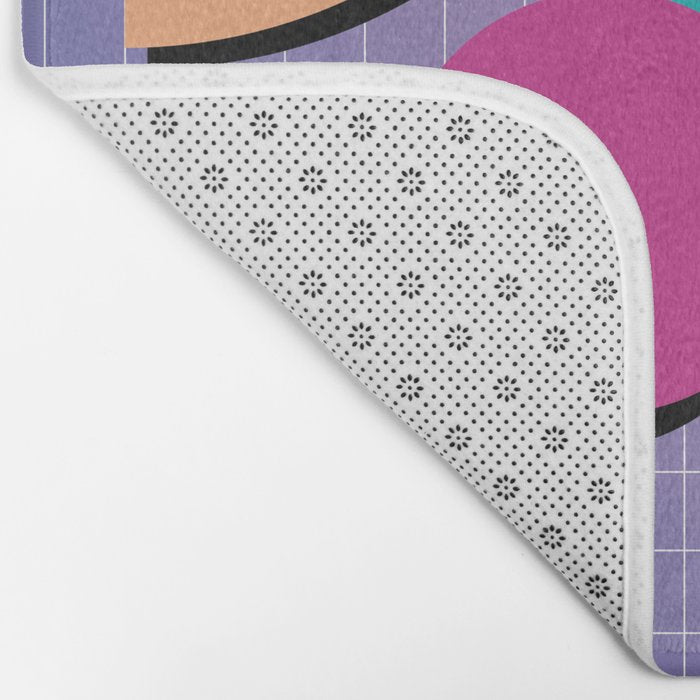 Memphis Pattern 10 - 90s - Retro Bath Mat Gallery Image 2