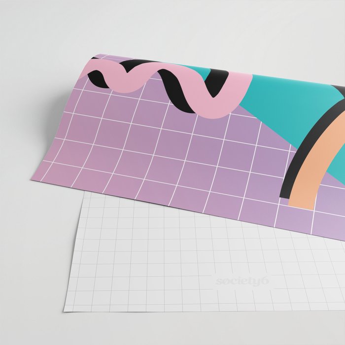 Memphis Pattern 10 - 90s - Retro Wrapping Paper Gallery Image 2