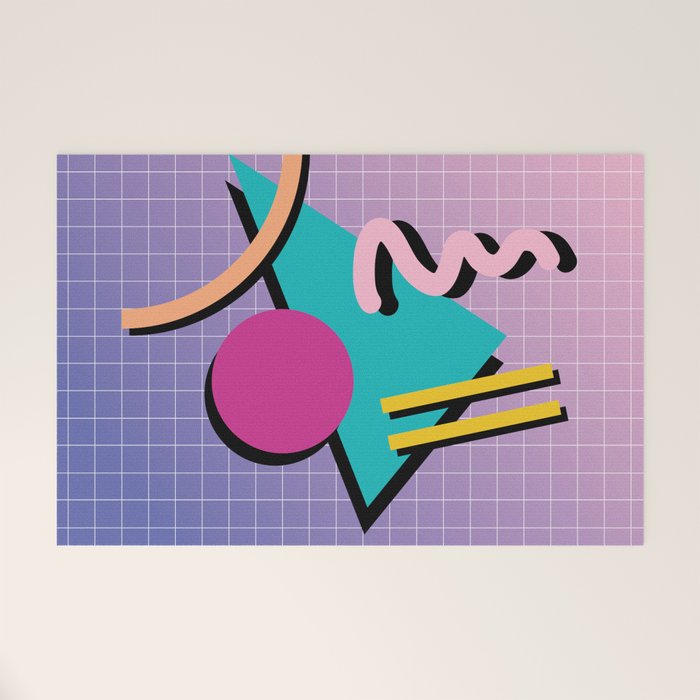 Memphis Pattern 10 - 90s - Retro Welcome Mat Gallery Image 1