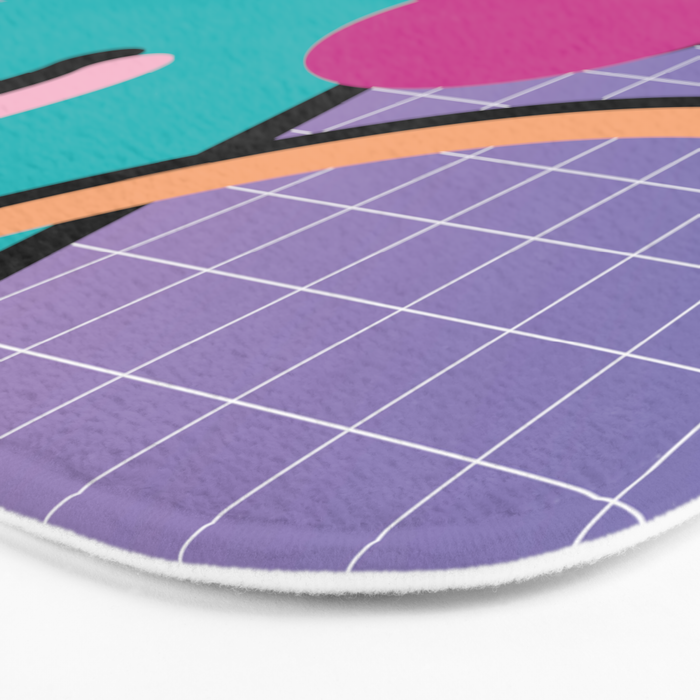 Memphis Pattern 10 - 90s - Retro Bath Mat Gallery Image 3