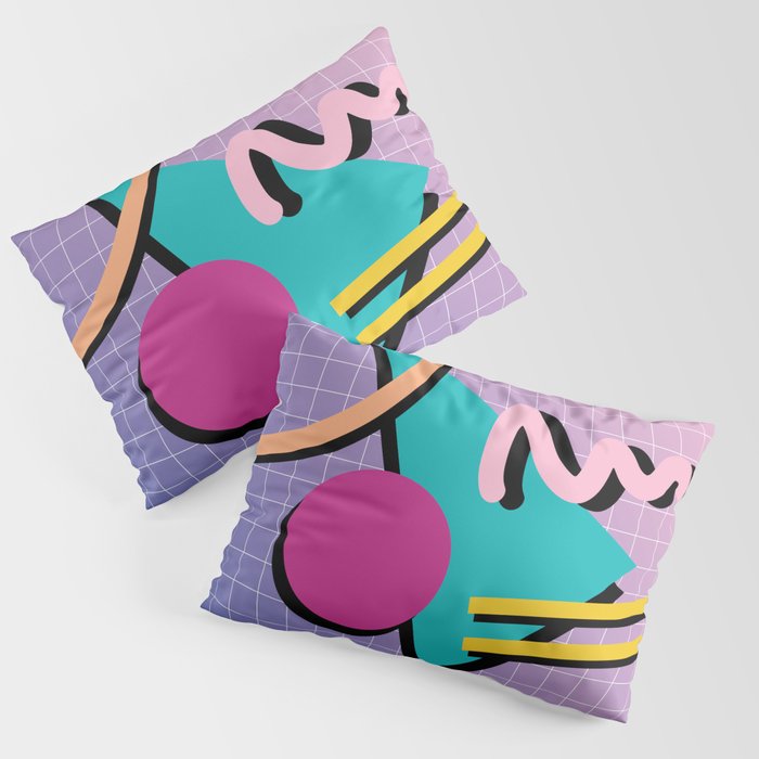 Memphis Pattern 10 - 90s - Retro Pillow Sham Gallery Image 3