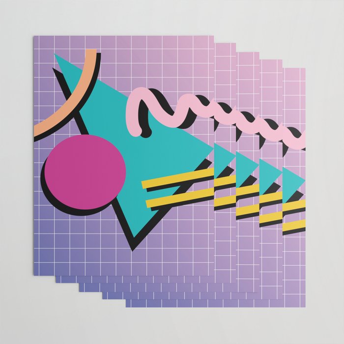 Memphis Pattern 10 - 90s - Retro Wrapping Paper Gallery Image 3