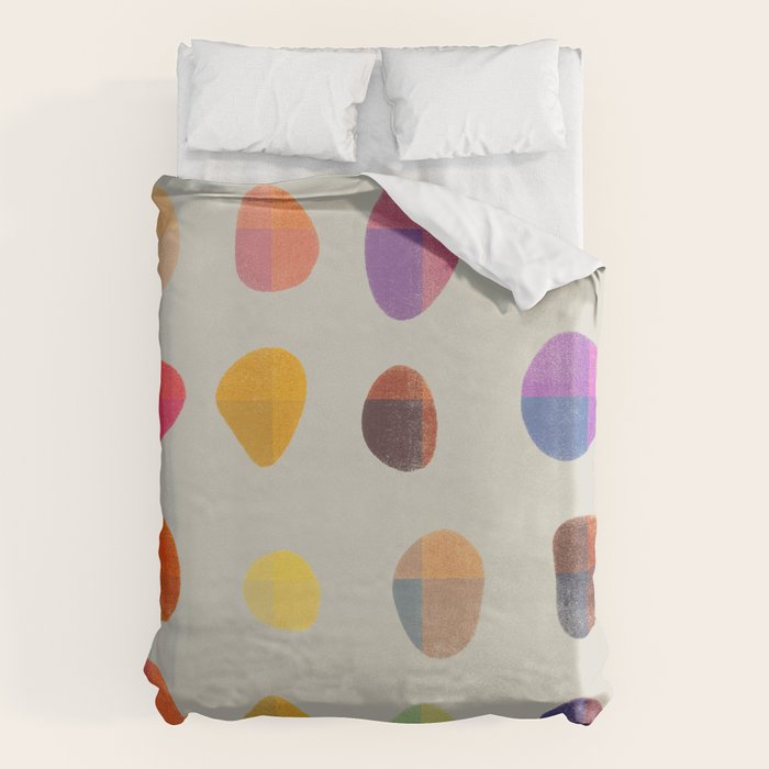 Painted Pebbles 4 Duvet Cover Gallery Image 1