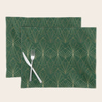 Art Deco in Emerald Green Placemat Gallery Image 1