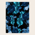 Flora temptation - moonlit blue Poster Gallery Image 4