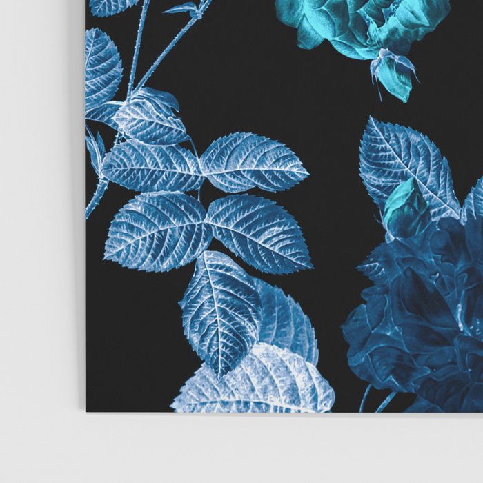 Flora temptation - moonlit blue Poster Gallery Image 3