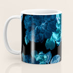 Flora temptation - moonlit blue Coffee Mug Gallery Image 3