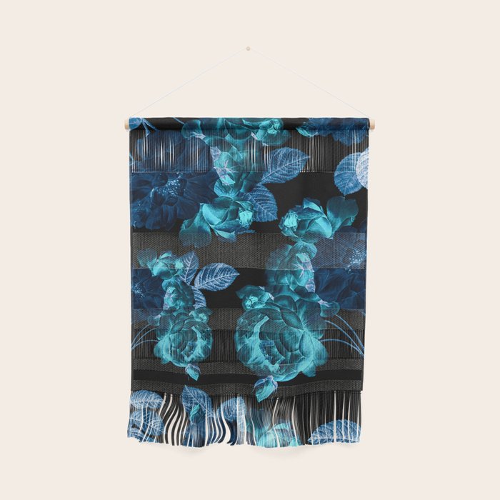 Flora temptation - moonlit blue Wall Hanging Gallery Image 1