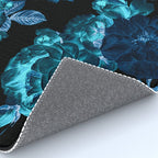 Flora temptation - moonlit blue Rug Gallery Image 4