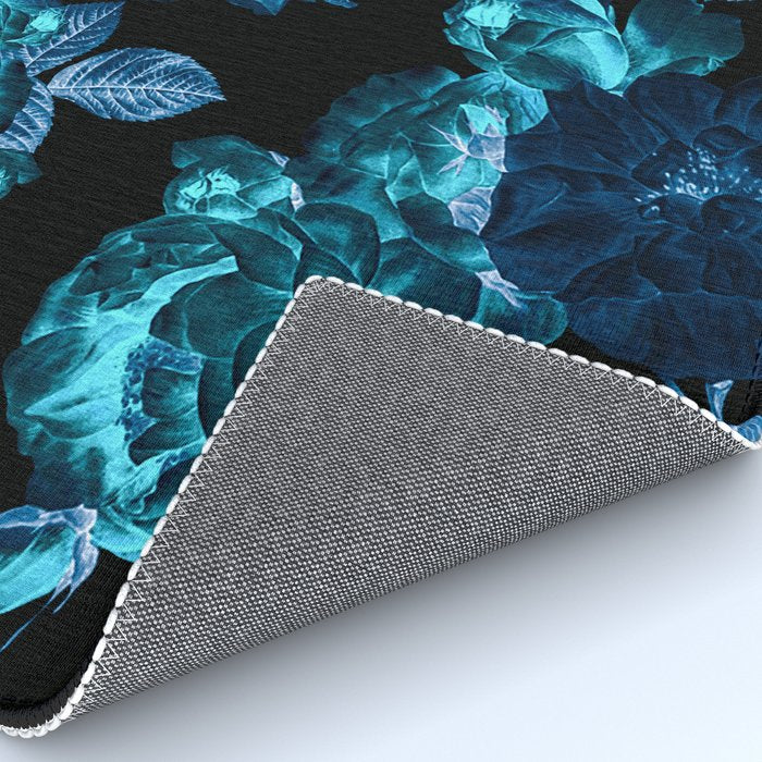 Flora temptation - moonlit blue Rug Gallery Image 4
