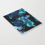 Flora temptation - moonlit blue Notebook Gallery Image 3