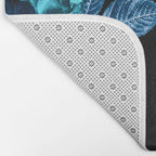 Flora temptation - moonlit blue Bath Mat Gallery Image 2